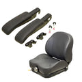 Gray Uni Pro Suspension Seat for Exmark Front Runner Lazer Z, John Deere