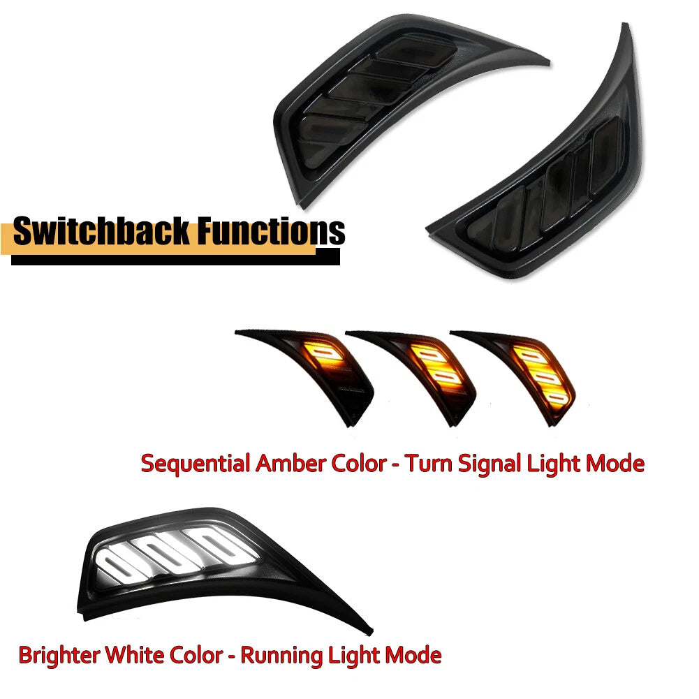 LED Fender Side Marker Turn Signal Lights for Jeep Wrangler JL (2018–2024)