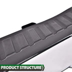 Chrome Rear Steel Bumper Assembly for Ford F150 (2009–2014)