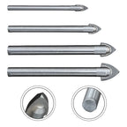 2X Glass Drilling Bits Set for DIY Home Projects (Enhanced Hard Metal)