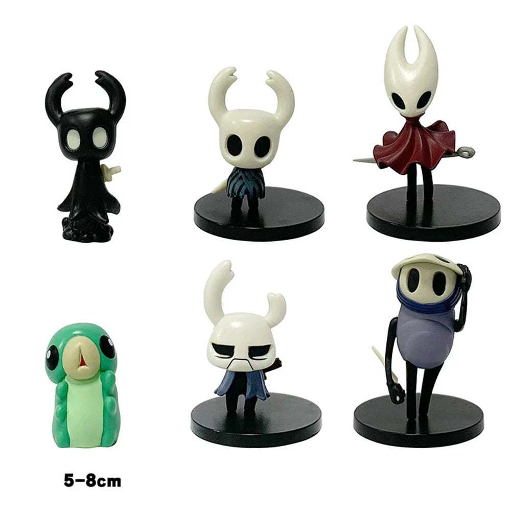 6pcs Hollow Knight Action Figures Collectible Statues Ornaments