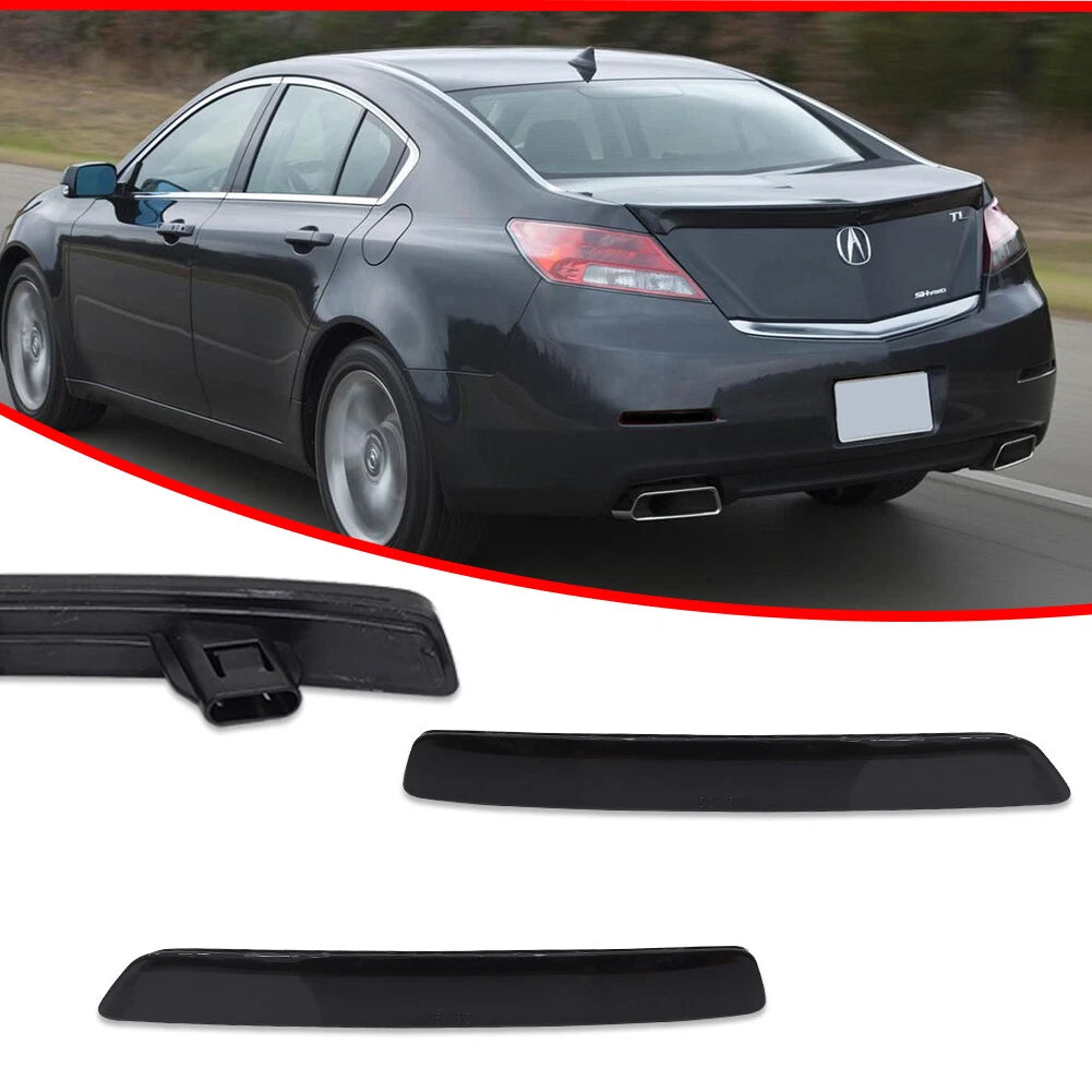 2X Smoked Lens Rear Bumper Reflector Tail Lights for Acura TL (2012–2014)