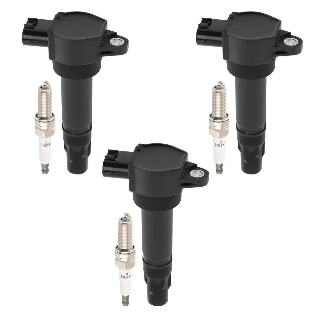 3X Ignition Coil + Spark Plugs For Smart Fortwo 1000CC L3 2008-2015 UF681 95983