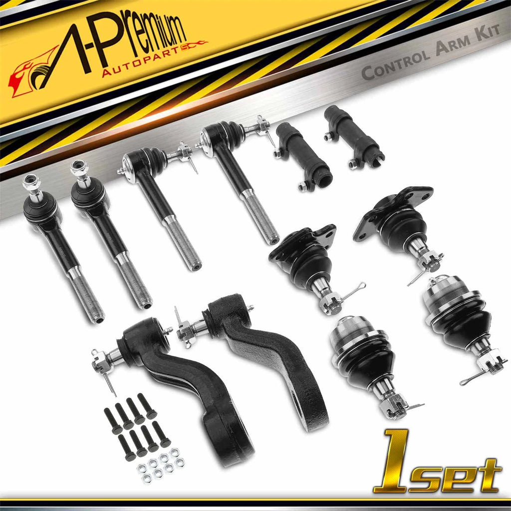 Set of 12 Idler Pitman Arm Tie Rod Ball Joints for Chevy Tahoe GMC Yukon
