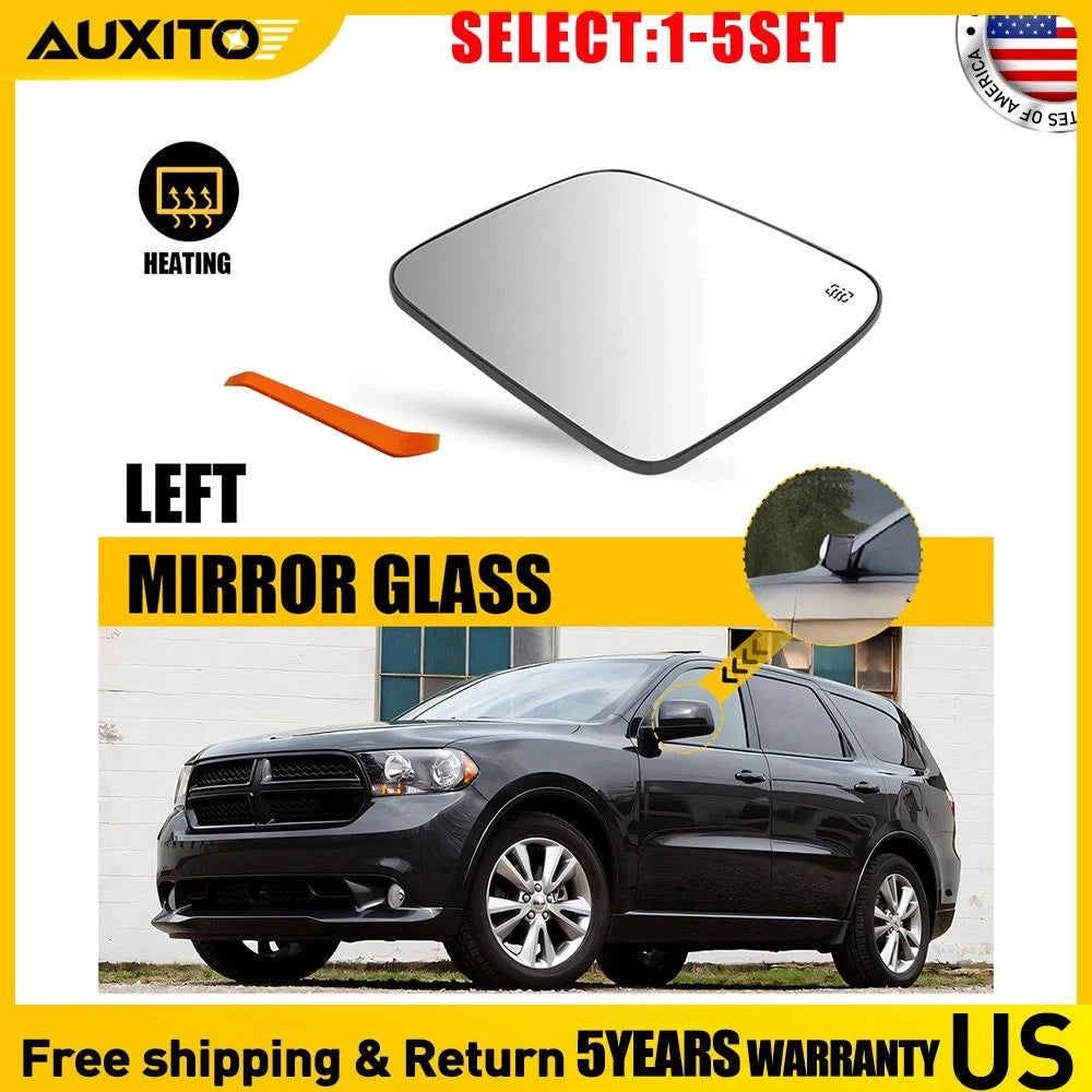 Driver Side Heated Mirror Glass for Jeep Grand Cherokee, Dodge Durango (2011–2022)