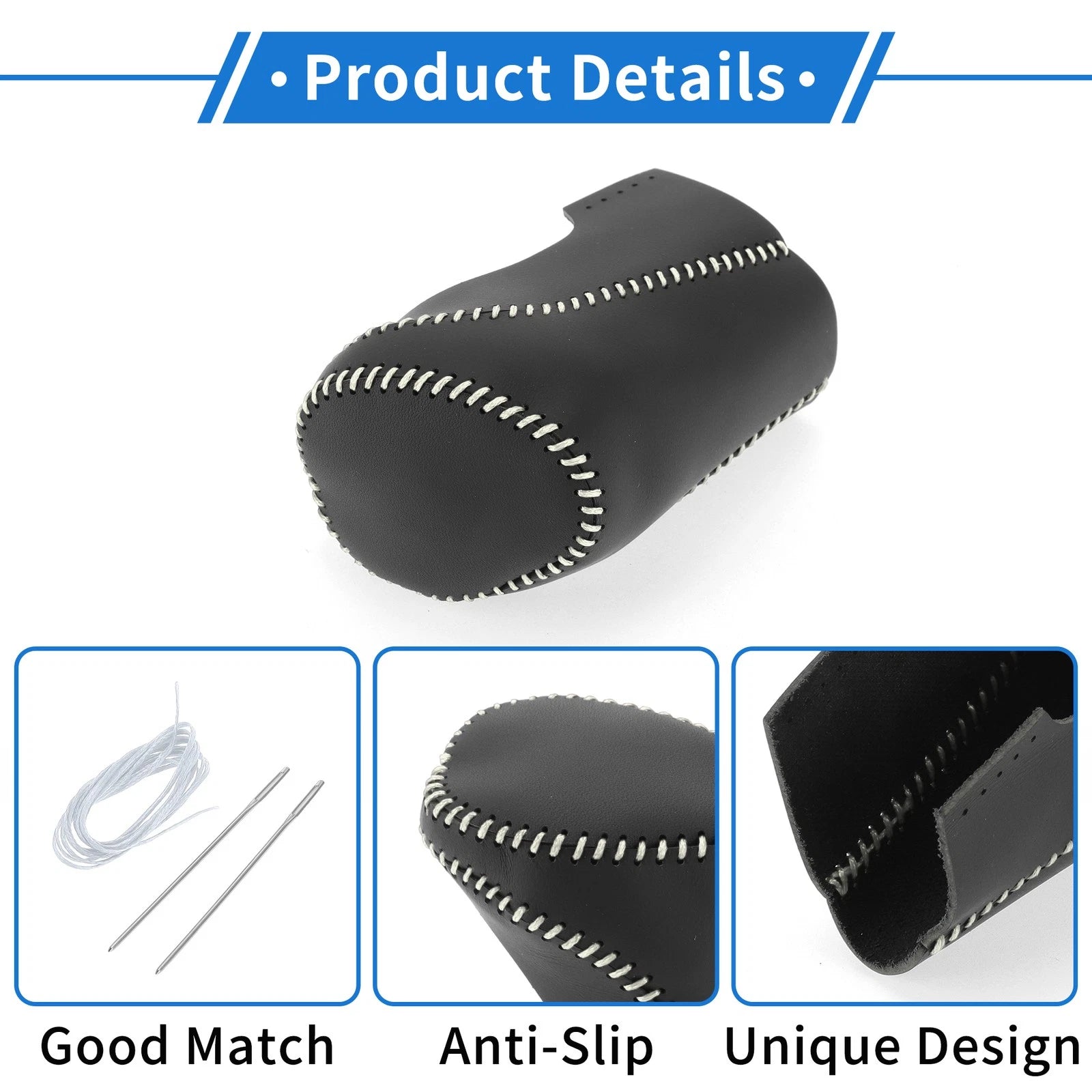 Gear Shift Knob Cover for Chevrolet Malibu (2016–2020) - Black Grey