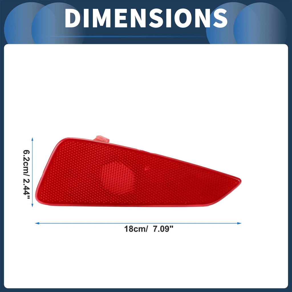 Bumper Reflector No.JX7B13B414CA for Ford Focus Sedan (2019–2020) Red Right