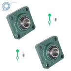 Set of 2 Pillow Block Bearings for UCF205 (1" Bore)