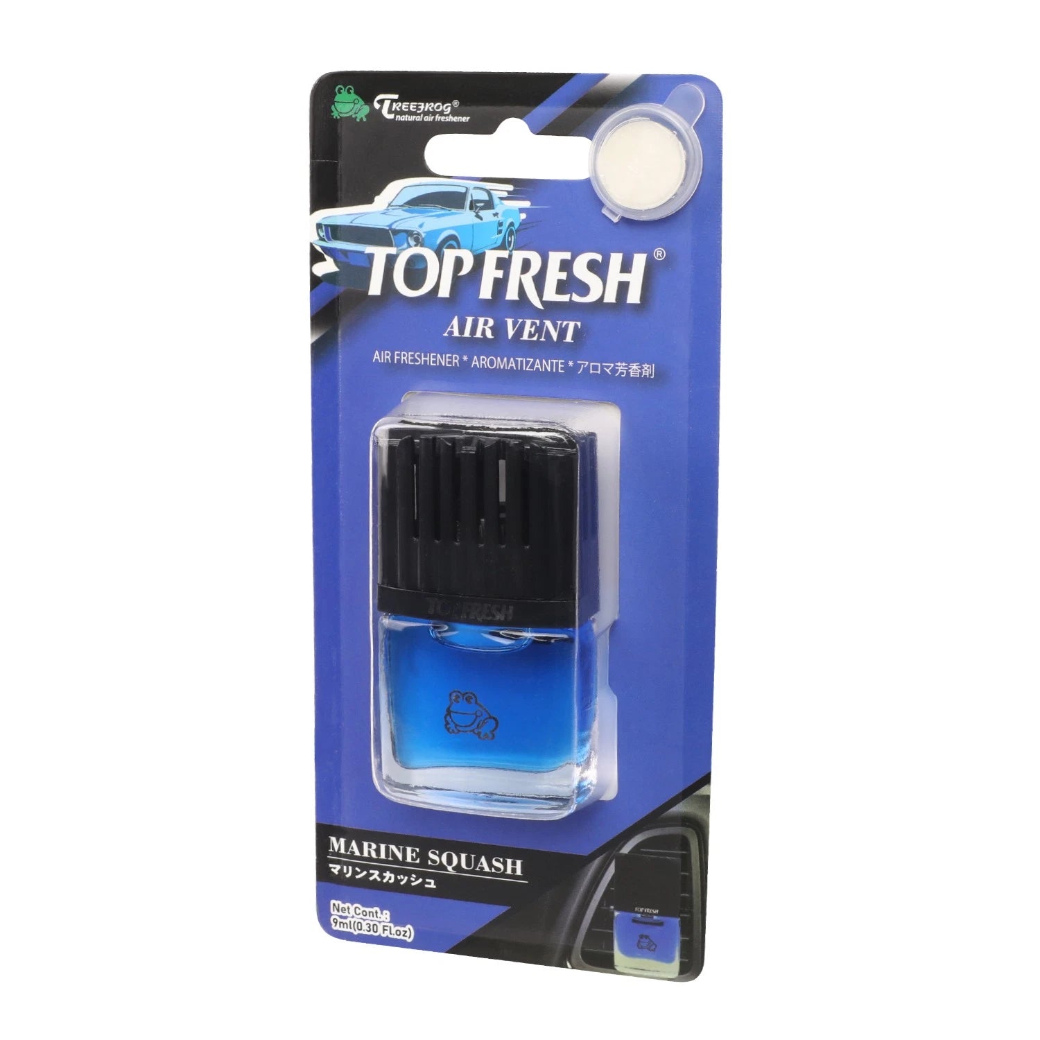 3X Clip-On Air Freshener for Tree Frog Marine Squash/Sakura Scent