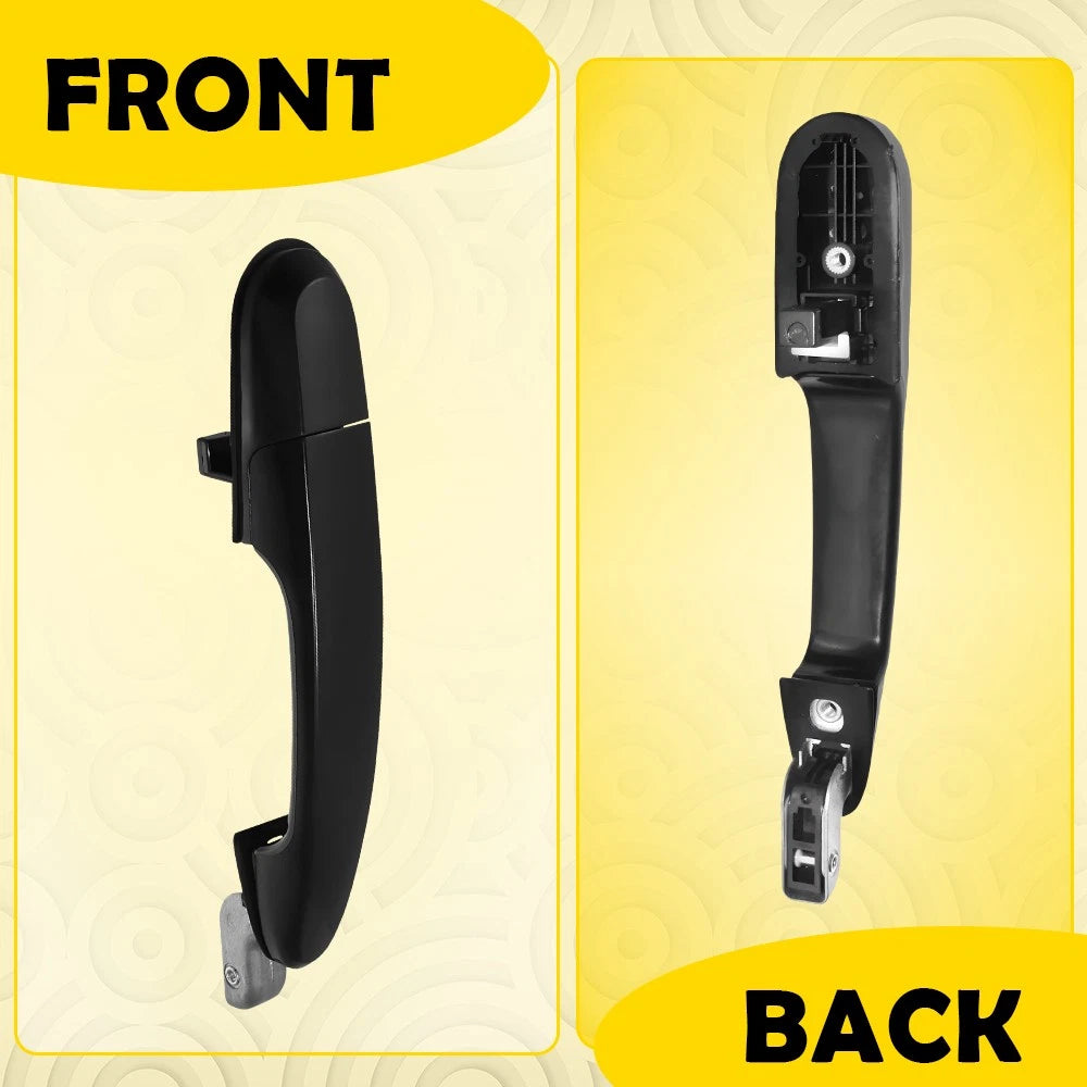 Rear Left Side Black Exterior Door Handle for Hyundai Tucson (2005–2009)