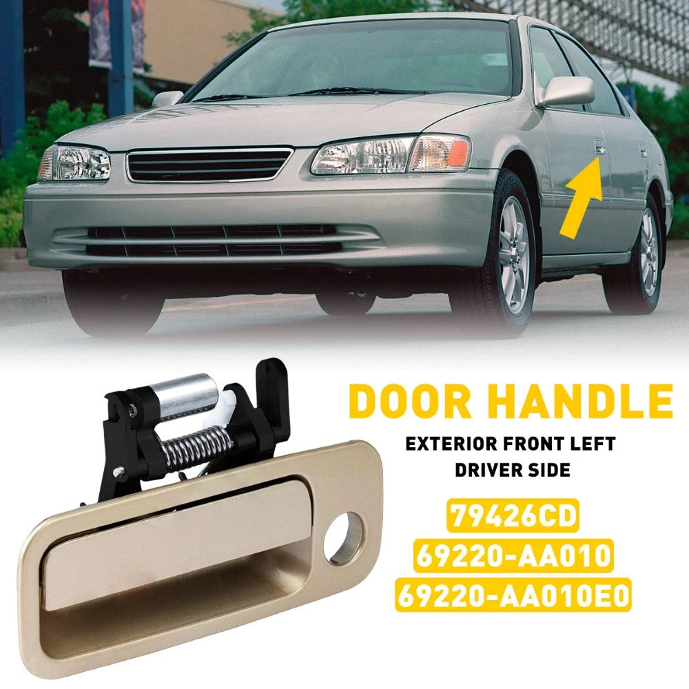 Front Left Driver Outside Door Handle for Toyota Camry (1997–2001) Beige