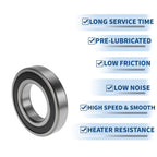 Deep Groove Ball Bearing 6212DDU for Various Models (60x110x22mm)