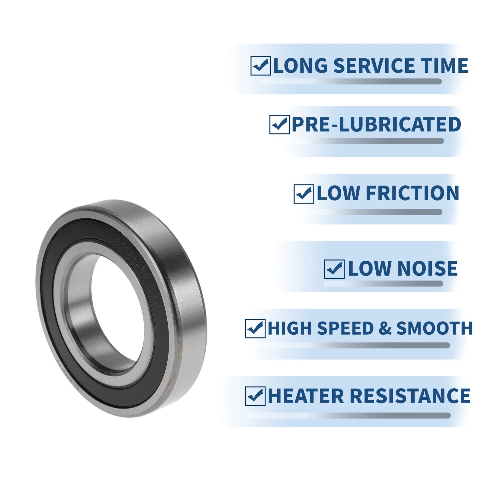Deep Groove Ball Bearing 6212DDU for Various Models (60x110x22mm)