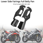 Lower Side Fairings Belly Pan Cover for Aprilia RSV4 (2021–2024) Carbon