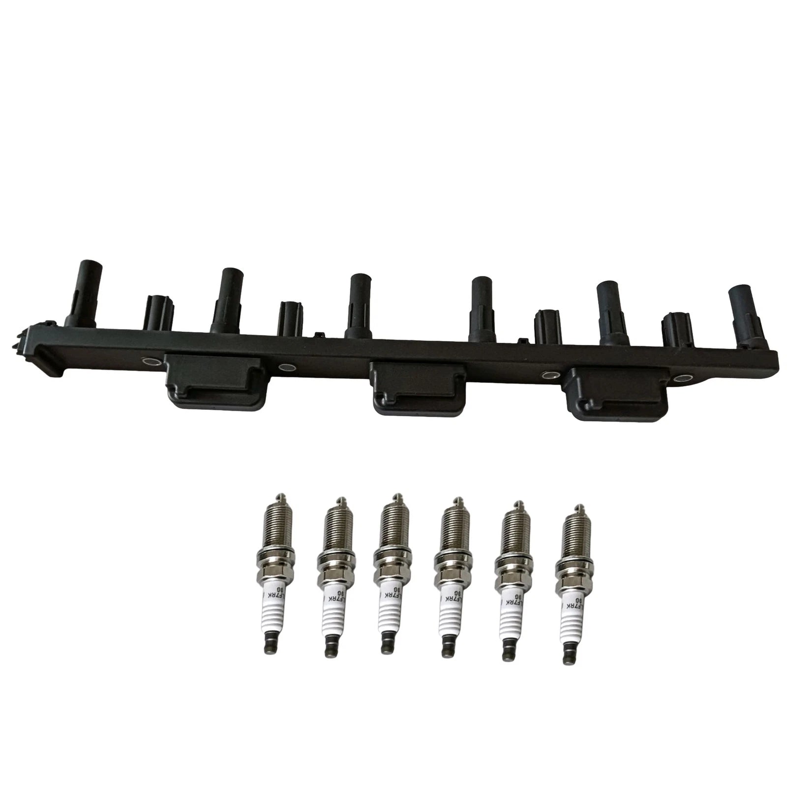 Ignition Coil & 6X Spark Plugs for Jeep Grand Cherokee Wrangler TJ (1997–2006) UF296