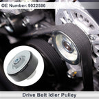 Drive Belt Idler Pulley for Chevrolet Spark (2010-2015) Black 1 x Piece