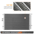 A/C Condenser for Hyundai Santa Fe 2.4L (2019–2020) Aluminum Core