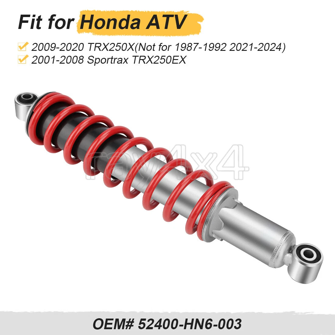 Rear Shock Absorber for Honda TRX 250EX TRX250X (2001–2020) 52400-HN6-A91