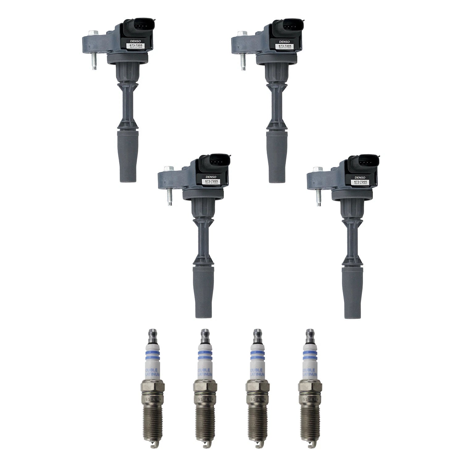 Set of 4 Ignition Coils & Spark Plugs for ATS Colorado Acadia (2013–2020)