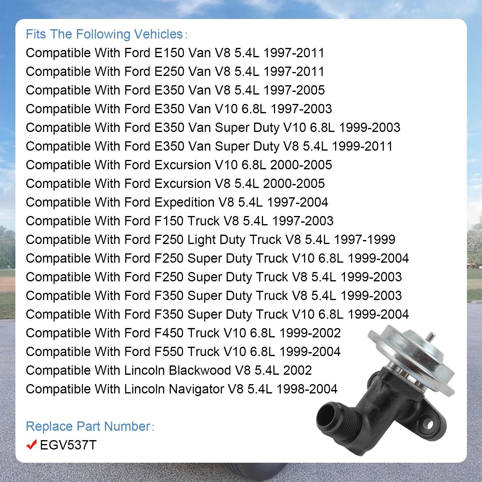 EGR Valve for Ford F150 F250 V8 (1997-2003)