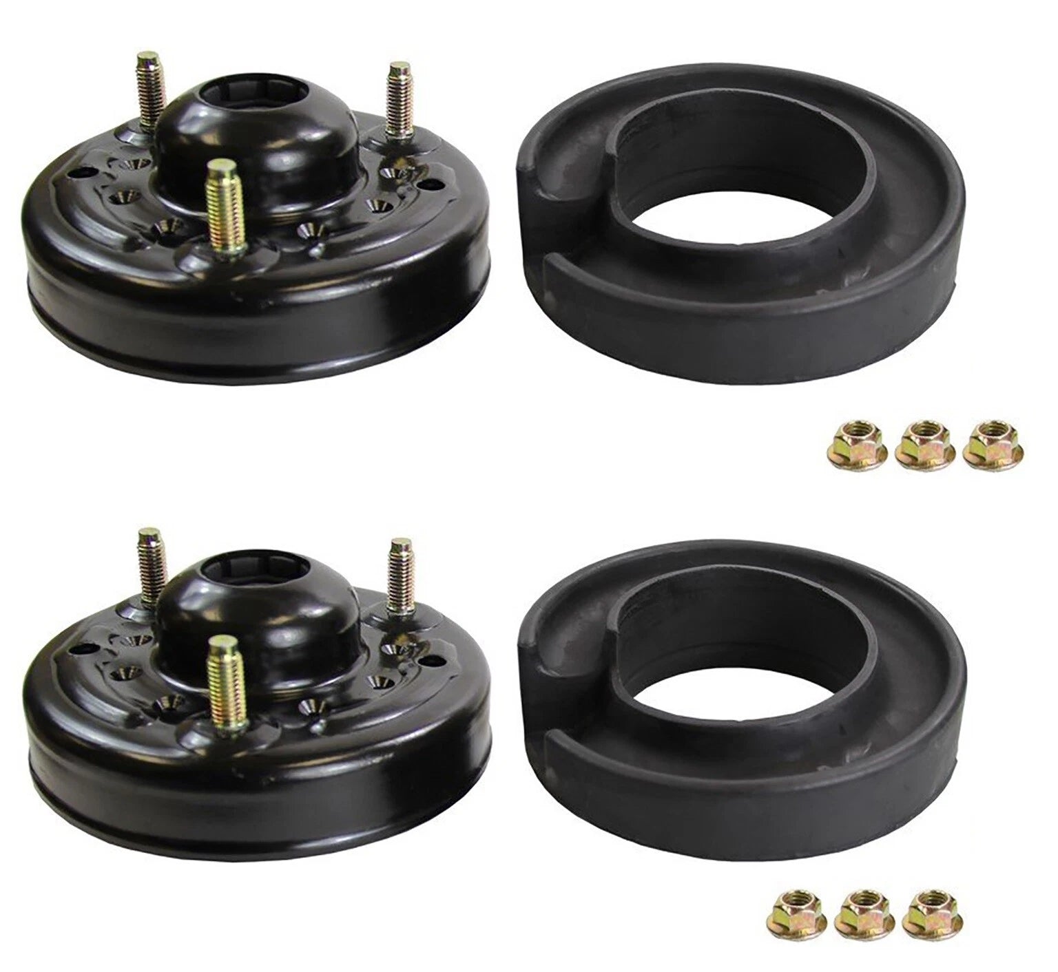 Set of 2 Front Monroe Suspension Strut Mounts for Ford Expedition F-150 (1997–2023)