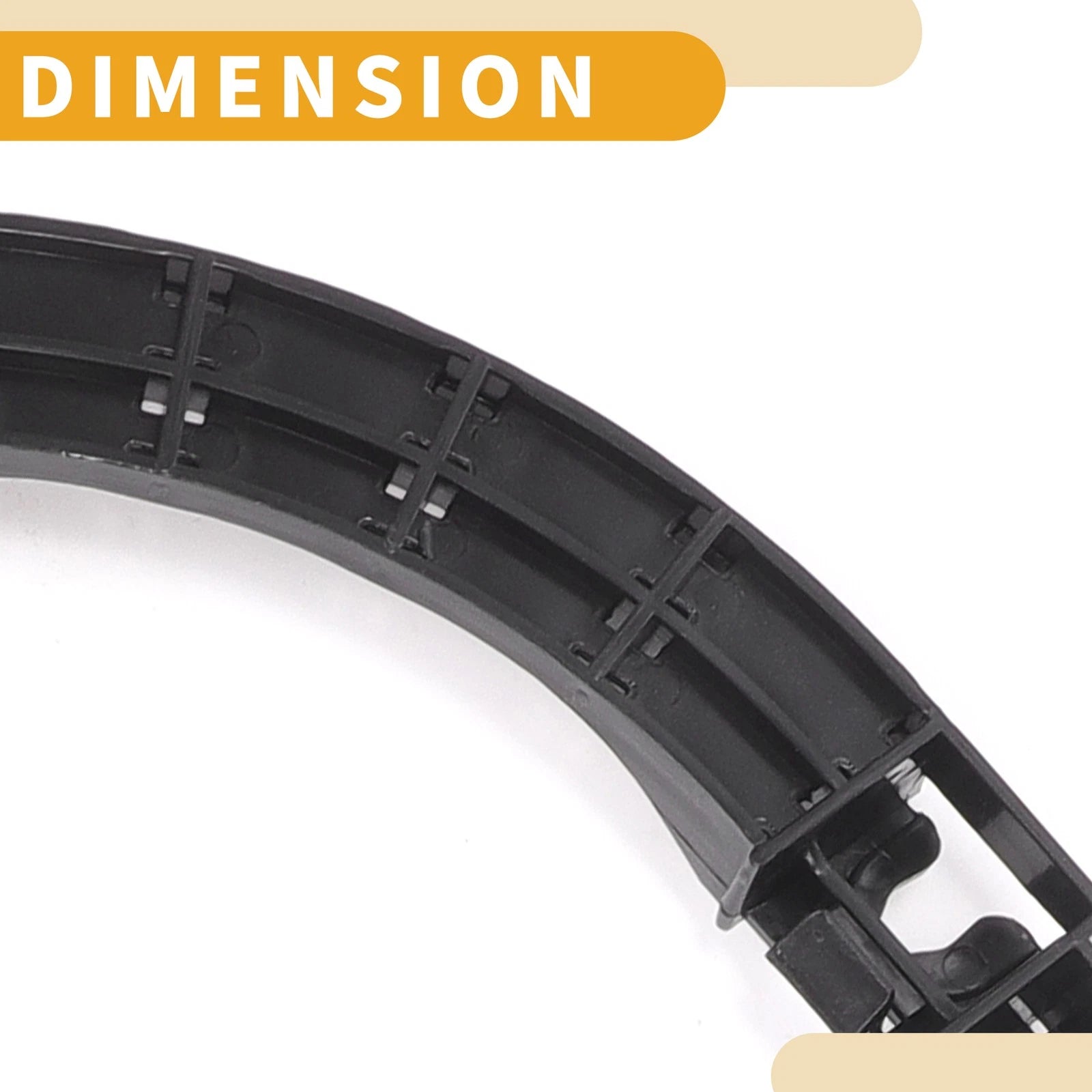 LH Rear Bumper Support Bracket for Honda Civic (2006–2011) 1 Pc Black ABS