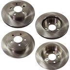 Set of 4 Brake Discs for Jeep Liberty (2003–2007) Plain Surface