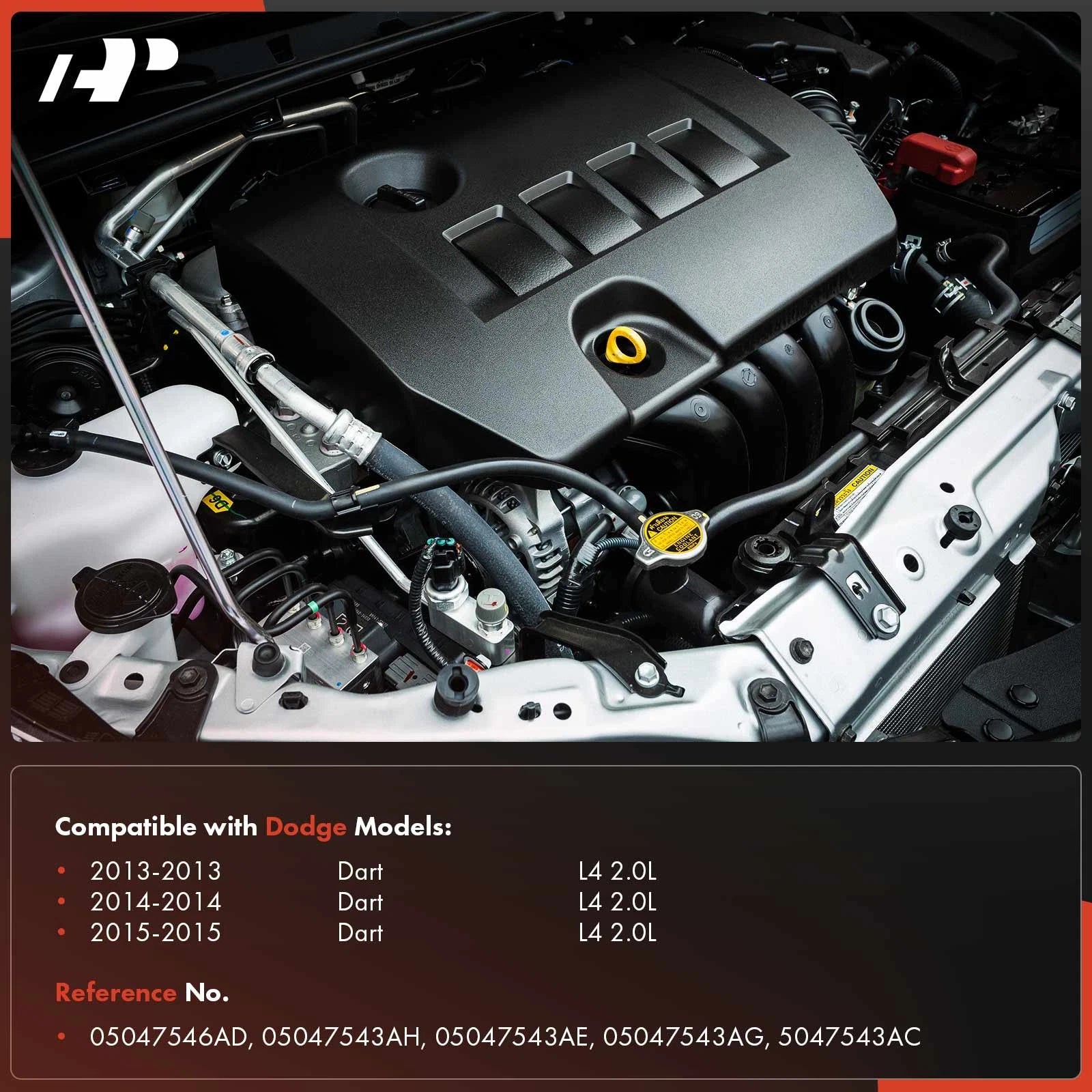 Engine Valve Cover with Hardware for Dodge Dart (2013-2015)