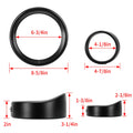 7" Headlight & 4.5" Fog Lamp Visor Trim Ring Bezel for Harley Road King