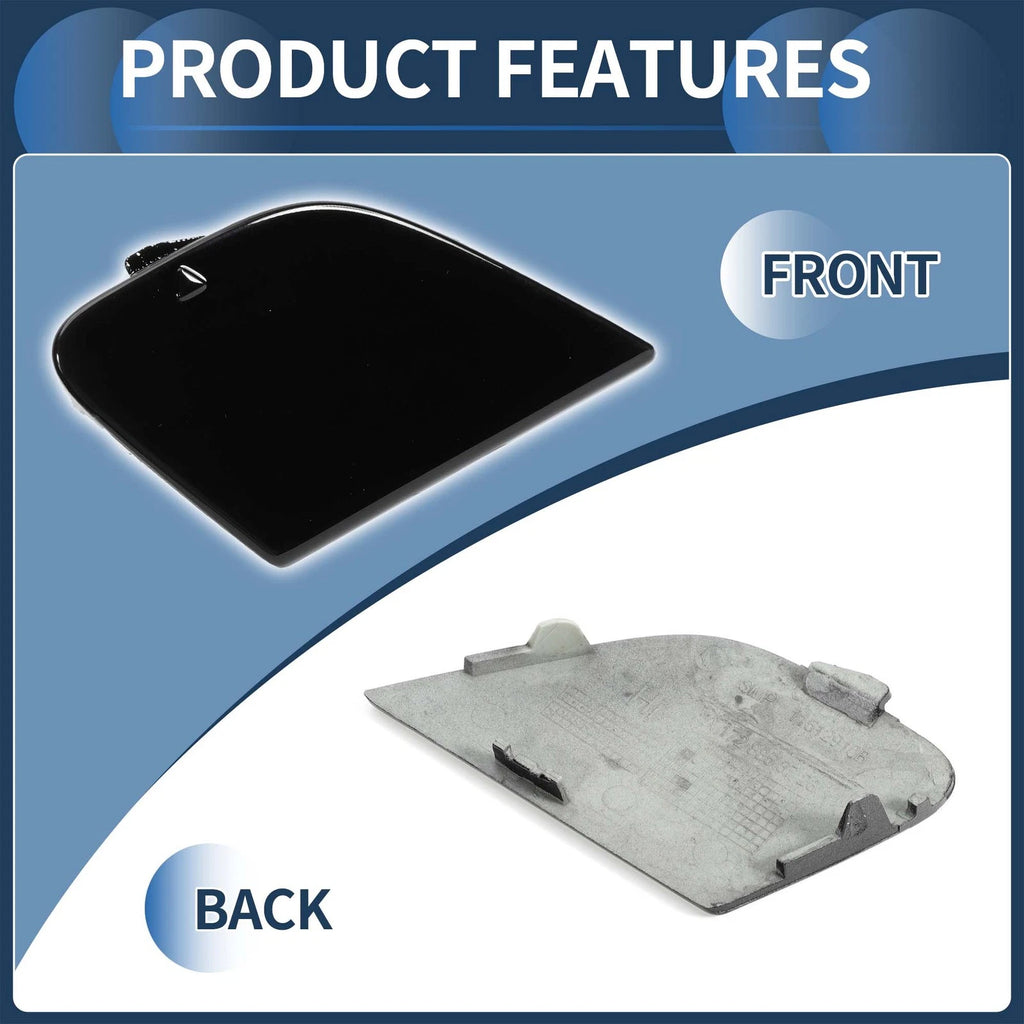 Rear Bumper Tow Hook Cover for Mercedes-Benz W172 R172 (2012–2019) No.A1728853723 Black