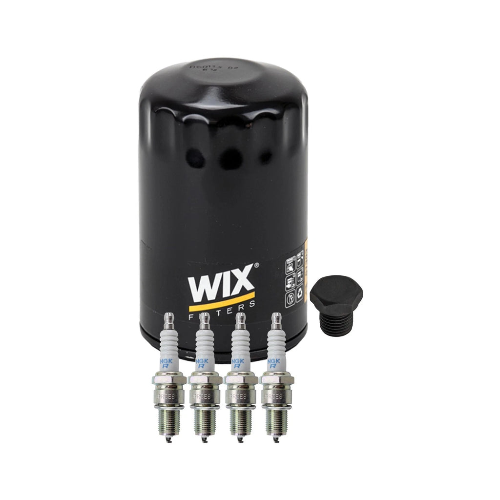 Wix Engine Oil Filter & NGK 4 Spark Plugs Kit for Volkswagen Rabbit Pickup (1980–1984)