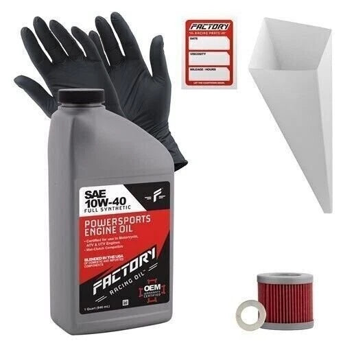 10W40 Oil Change Kit for Suzuki DR100, SP100D (1Qt)