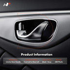 Left Interior Door Handle for Jeep Compass Patriot (2007) Gray Plastic