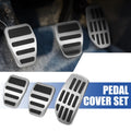 Clutch Brake Gas Accelerator Pedal Kit for Nissan (2014–2020) Silver Tone
