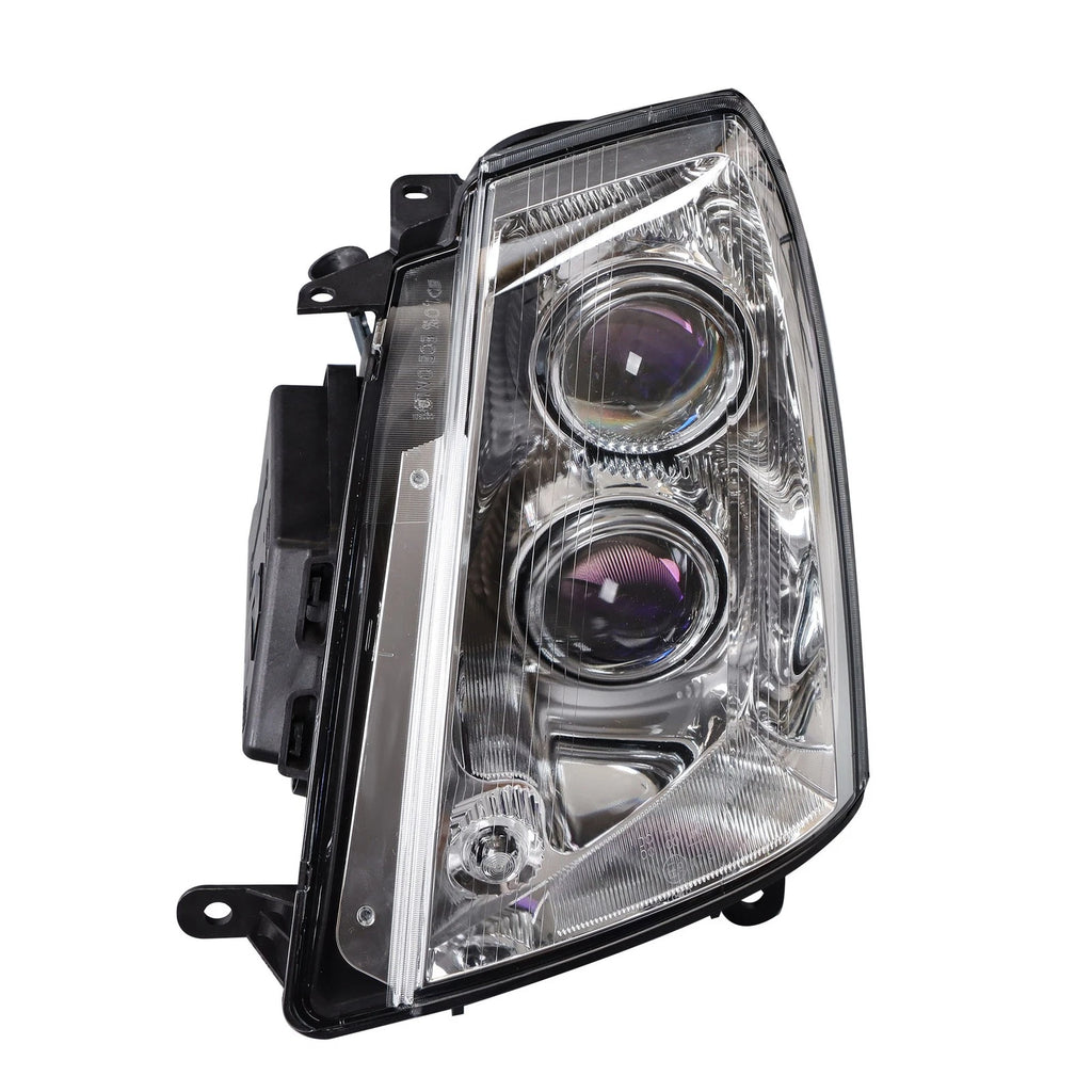 Halogen Headlight Housing for Cadillac STS (2005–2011) Black Driver Left Side