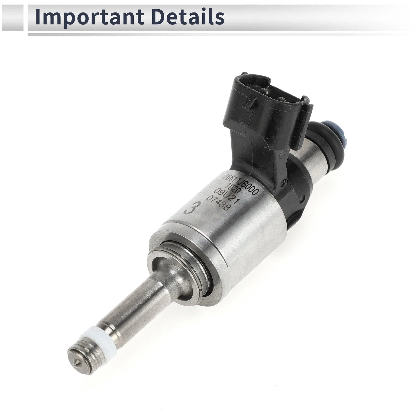 Fuel Injector for Subaru BRZ 2.0 (2013–2020) 1 Pc Black Silver Tone