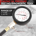 13 Pcs Engine Oil Pressure Test Kit with Dual Range Scale Gauge