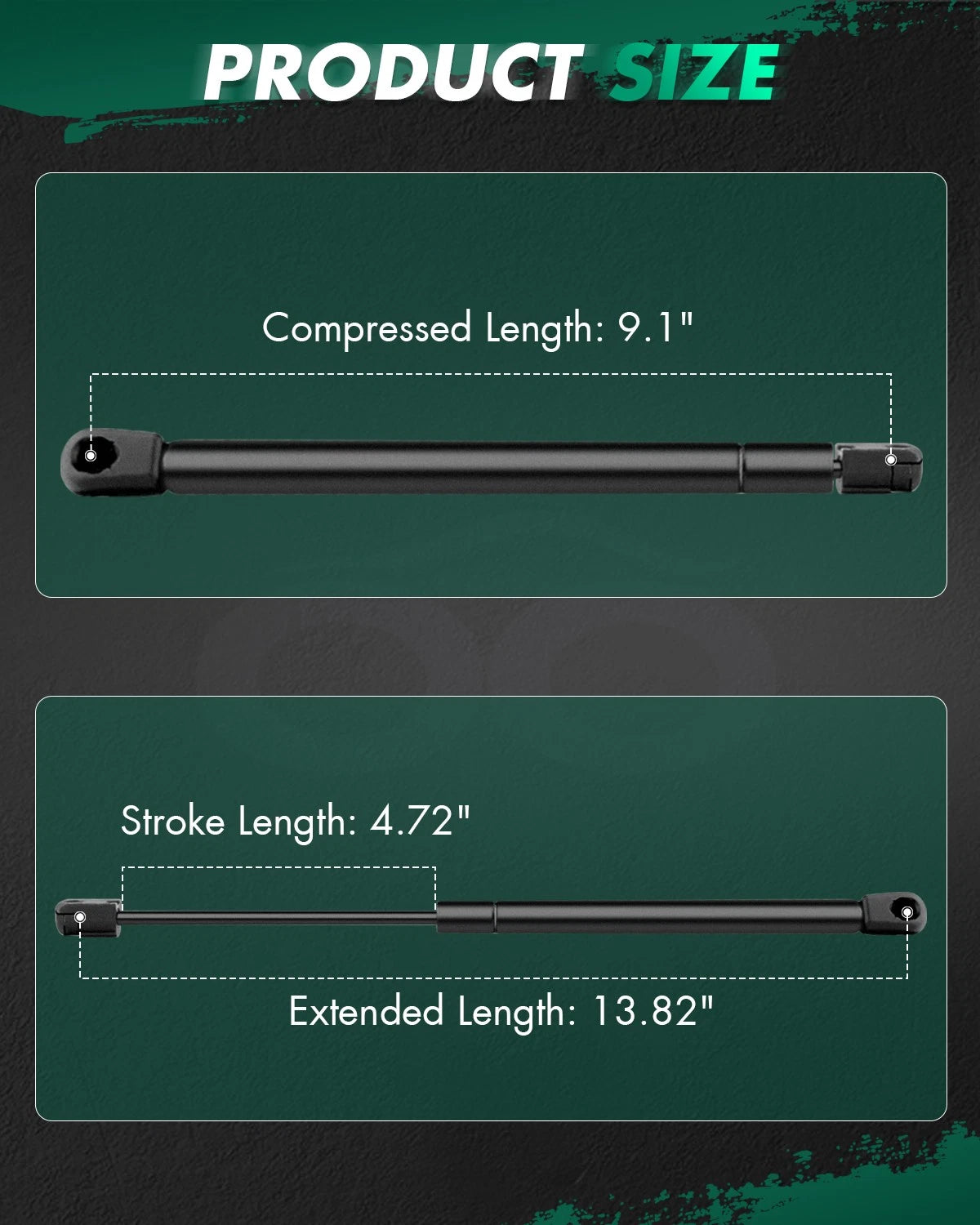 2 Trunk Lift Supports for Chevrolet Camaro Convertible (1993–2002)