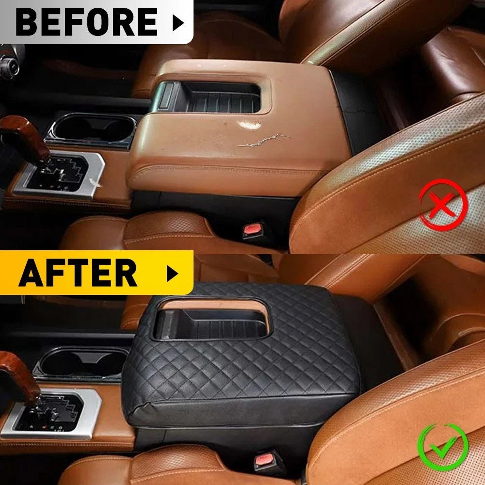 Leather Armrest Cover Cushion Pad for Toyota Tundra (2014–2021)