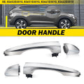 2Pc Outside Door Handle for Hyundai Tucson (2021) Rear LH+RH Chrome