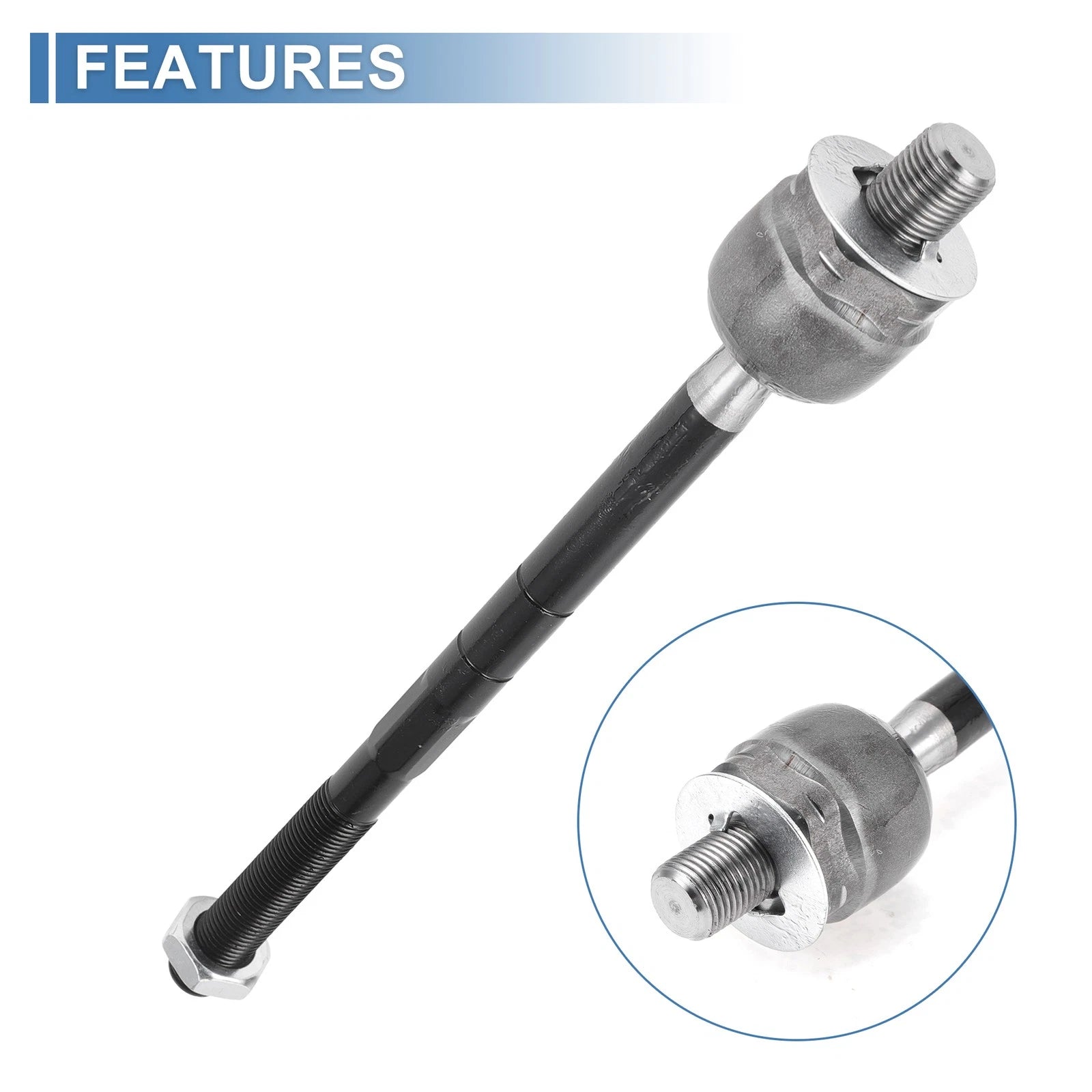 2X Front Inner Tie Rod End Links for Ford Explorer Ranger (1998–2004) EV317
