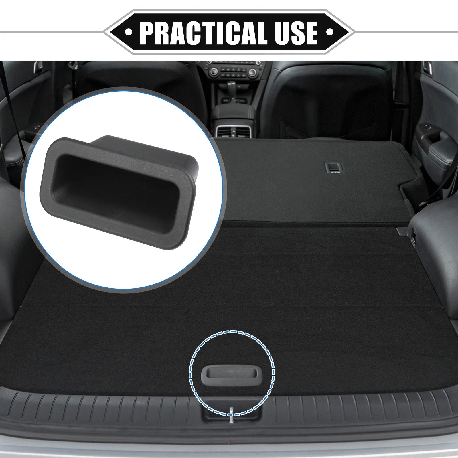 Rear Trunk Lid Handle Cover for Mazda 3 (2004–2018) Black Trim