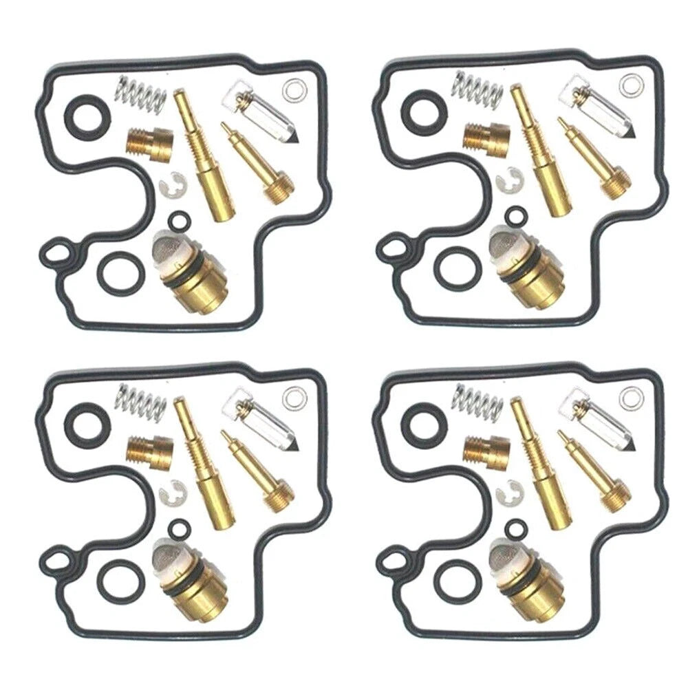 4X Carburetor Rebuild Kit Gasket for Kawasaki ZX600 Ninja ZX6R (2000–2002)