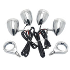 Turn Signal Kit for Harley Motorcycle (LED, 41mm, Clear Lens)