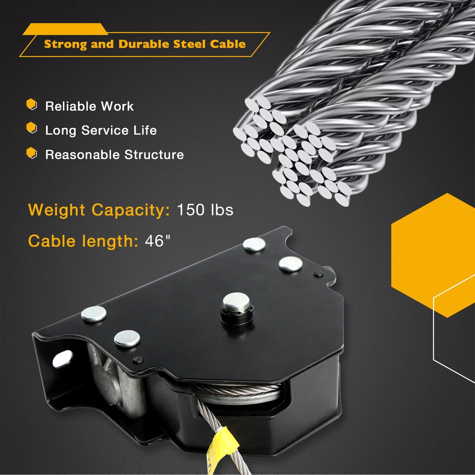 Spare Tire Winch Hoist Carrier for Universal Vehicles (Fits Various Models)