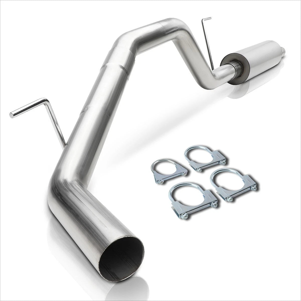 3"OD Aluminized Catback Muffler Exhaust System for Titan (2004–2006)