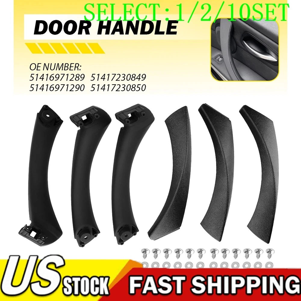Set of 6 Inner Door Panel Handle Pull Trim Covers for BMW 323i 325xi 328i 330xi (2000â2010)