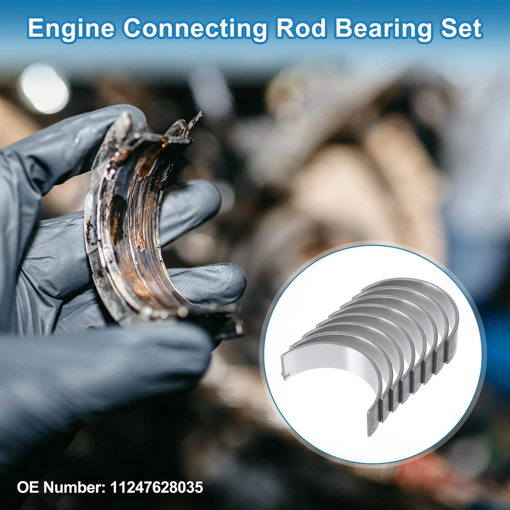 Connecting Rod Bearing Set Metal 8 Pcs for BMW 320i (2012-2016)