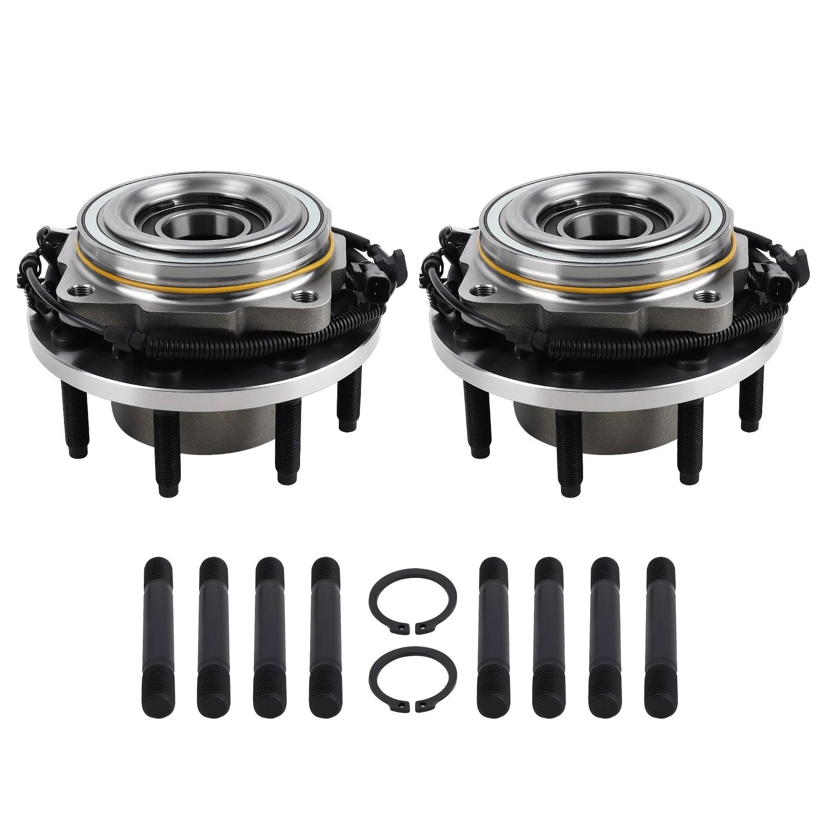 Front Wheel Bearing and Hubs Set for Ford F-250 Super Duty (2017–2022) HB615185PR