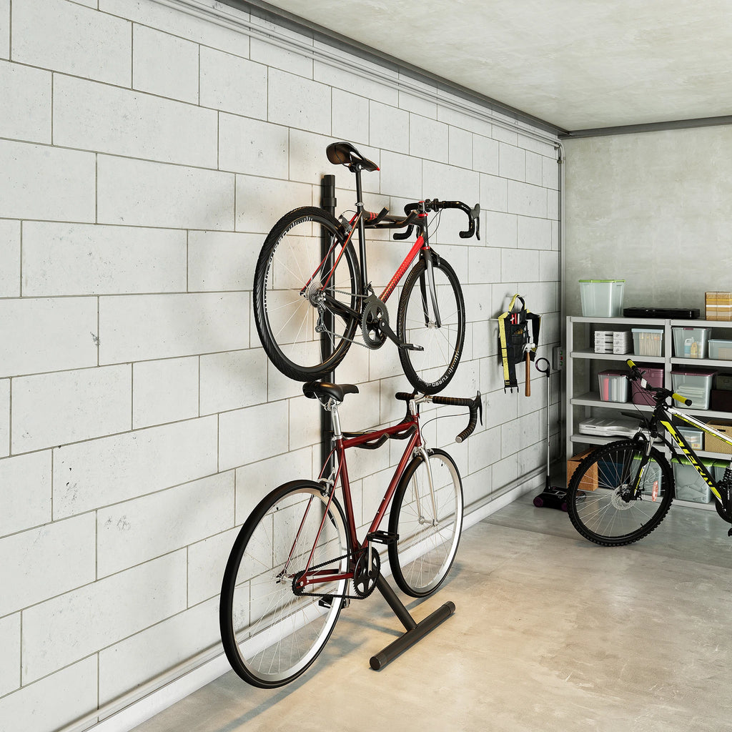 2 Bike Storage Rack for Vertical Gravity Hang (Adjustable Arm)